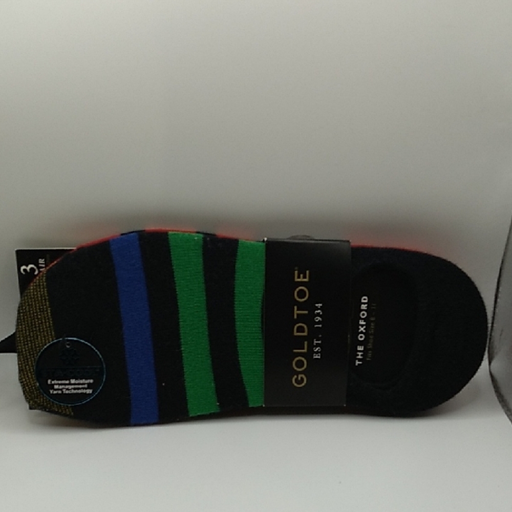 SOLD***Gold Toe Men's Oxford Socks - Black, Green, Blue, Red